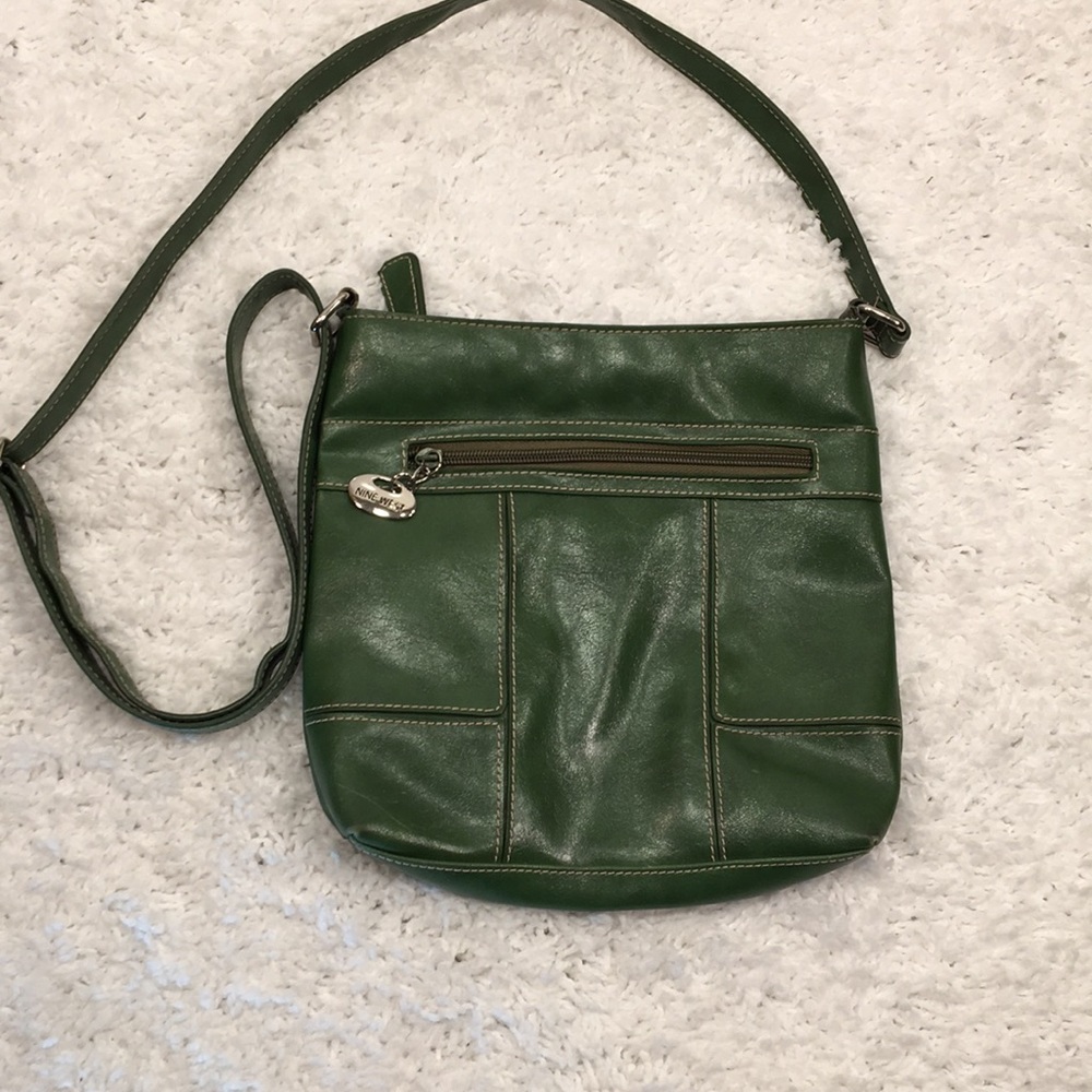 Nine West Crossbody Purse Shoulder Bag Green